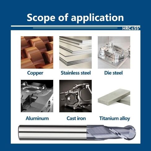 LYZYSNEJ 1 قطعة كربيد 2 فلوت الكرة الأنف نهاية المطاحن R1-R8 دوامة كربيد قاطعة المطحنة HRC55 أداة طحن القاطع CNC راوتر بت النقش بت in Kuwait