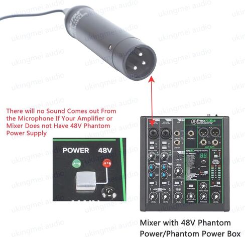 ميكروفون مكثف علوي قلبي من Tinsea مع ميكروفون معلق بموصل Preamp 3-Pin XLR لخطاب المحاضرات المسرحية in Kuwait