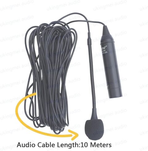 ميكروفون مكثف علوي قلبي من Tinsea مع ميكروفون معلق بموصل Preamp 3-Pin XLR لخطاب المحاضرات المسرحية in Kuwait