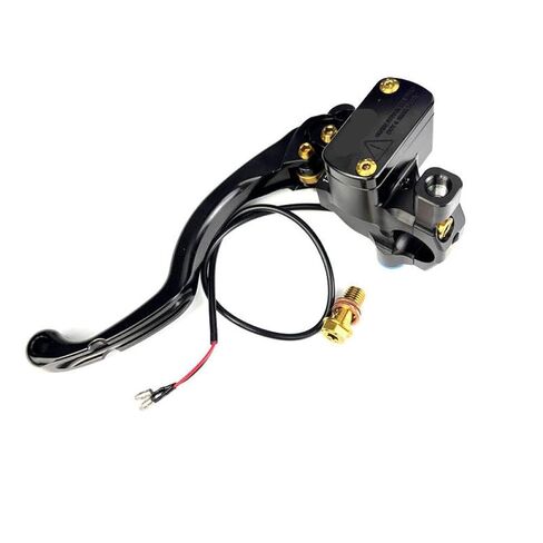 HJ-1 17RCS Motorcycle Hydraulic Clutch Master Cylinder CNC 22mm Brake Lever Kit 1 Piece Compatible with Automotive Motorcycle Parts(Black Left) in Saudi Arabia