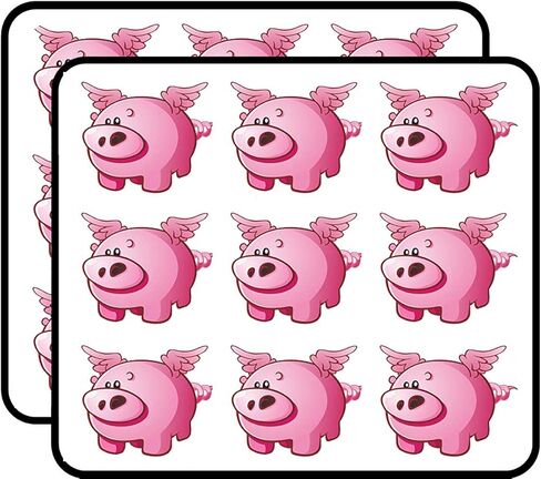 ملصقات فينيل مضحكة من Flying Pig مقاس 2 بوصة، كل عبوة مكونة من 18 ملصقًا متينة ومقاومة للماء لأجهزة الكمبيوتر المحمولة والسيارات والهواتف in Kuwait
