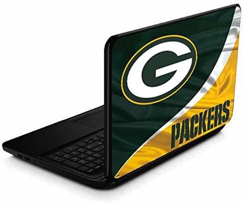 غلاف كمبيوتر محمول من Skinit متوافق مع 15.6 بوصة 15-d038dx - تصميم Green Bay Packers المرخص رسميًا من NFL in Kuwait