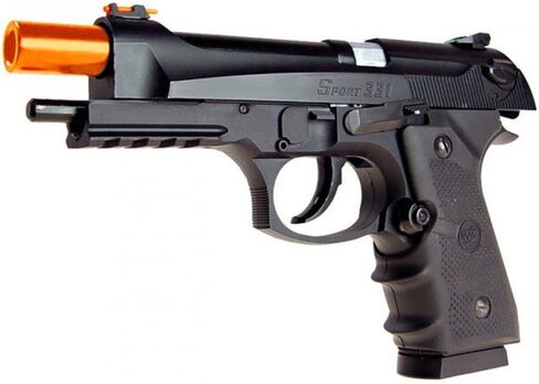 500 FPS WG Airsoft Metal M9 Blowback Gas CO2 Hand Gun Pistol w/ 6mm BB in Saudi Arabia