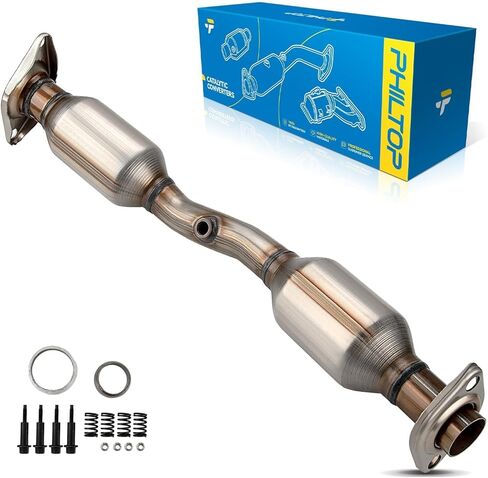 محول حفاز عالية التدفق الخلفي Philtop متوافق مع لكزس ، Toyota Highlander 3.3L 2004-2007 ، RX330 3.3L 2004-2006 محول الحفاز المباشر للتنسيق 52398 ، 645456 ، 40619 (COMIANT) in Kuwait