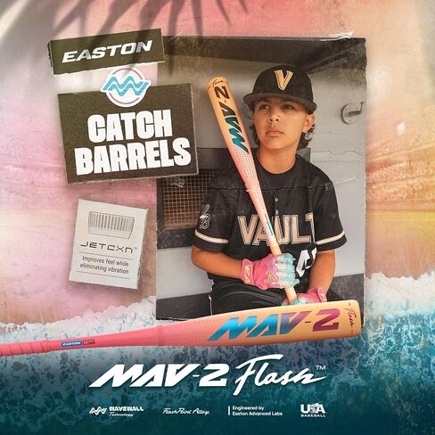 Easton | 2026 | MAV2 Flash Baseball Bat | USA | -10 Drop | 2 5/8" Barrel | 2 Pc. Hybrid | in Saudi Arabia