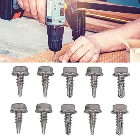 50Pcs Stainless Steel Self Tapping Screws 4.8x13mm in Saudi Arabia