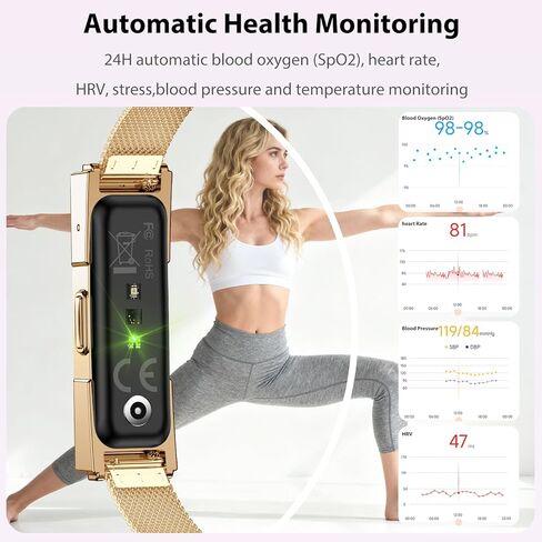 Lgnitek Activity Tracker for Women, Health and Fitness Wearable with 24/7 HRV/Blood Pressure/Heart Rate/SPO₂/Sleep Monitor and 35 Sports Modes, Menstrual Cycle Insights IP68 iOS Android in Saudi Arabia
