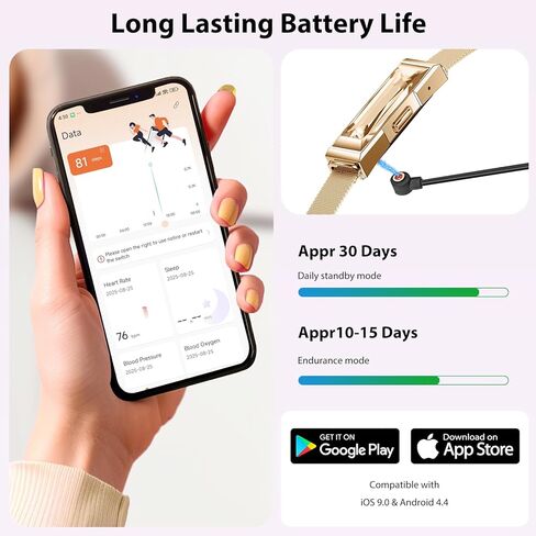 Lgnitek Activity Tracker for Women, Health and Fitness Wearable with 24/7 HRV/Blood Pressure/Heart Rate/SPO₂/Sleep Monitor and 35 Sports Modes, Menstrual Cycle Insights IP68 iOS Android in Saudi Arabia