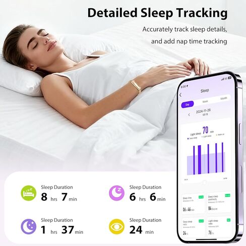 Lgnitek Activity Tracker for Women, Health and Fitness Wearable with 24/7 HRV/Blood Pressure/Heart Rate/SPO₂/Sleep Monitor and 35 Sports Modes, Menstrual Cycle Insights IP68 iOS Android in Saudi Arabia