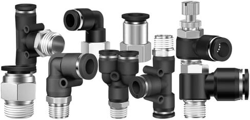 Male Thread Pneumatic Air Connector Fitting PC PC8-02 PL10-02 PB8-02 PL6-01 PSL8-02 1Pcs(6-02) in Saudi Arabia