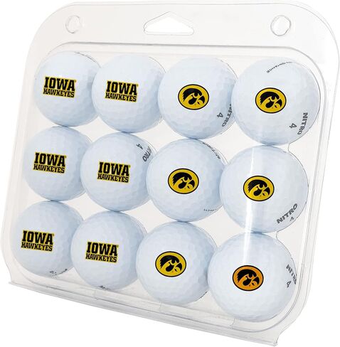 Desert Cactus University of Iowa Dozen Golf Balls - Full Color 12 Pack, UI Hawkeyes Officially Licensed Gear in Saudi Arabia