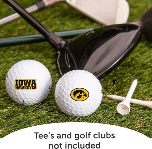 Desert Cactus University of Iowa Dozen Golf Balls - Full Color 12 Pack, UI Hawkeyes Officially Licensed Gear in Saudi Arabia