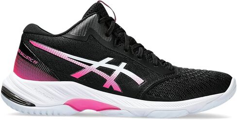 Asics Women's Netburner Ballistic FlyteFoam Mid Top 3 Volleyball Shoes, 7, White/Blue Coast in Saudi Arabia