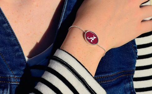 From the Heart Alabama Crimson Tide Kennedy Bracelet Adjustable Slider Bead Jewelry Gift Licensed UA in Saudi Arabia