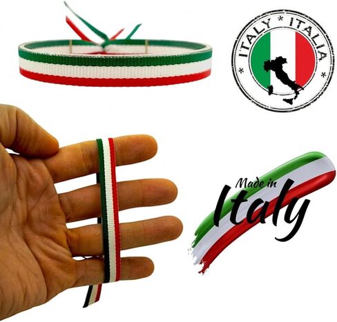 BDM Men's and Women's Fabric Bracelet with The Flag of Italy and The Basque Country, Euskadi, Adjustable in Saudi Arabia