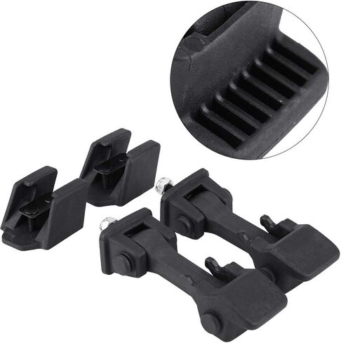 مزلاج غطاء محرك السيارة يمسك بين قوسين عالي الجودة متين ABS بناء غطاء علوي سفلي مزالج لـ JK 2007 2016 أسود 2 مجموعة 4 قطعة in Kuwait