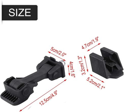 مزلاج غطاء محرك السيارة يمسك بين قوسين عالي الجودة متين ABS بناء غطاء علوي سفلي مزالج لـ JK 2007 2016 أسود 2 مجموعة 4 قطعة in Kuwait