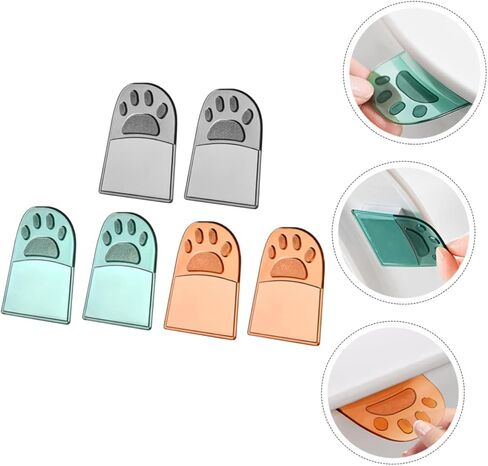 TEHAUX 6pcs Cat Claw Lid Lifter Toilet Seat Lifters Covers for Toilet Seats Easy to Use for Seniors and Boys and Girls Sanitary Protection in Saudi Arabia