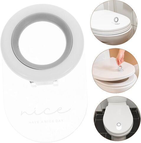 PartyKindom 2Pcs Toilet Seat Lifter Handle Convenient Toilet Lid Lifters for Easy Opening for and Comfort for Seniors and Elderly Use Stylish Design in Saudi Arabia