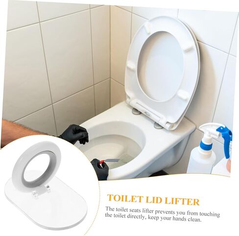 HAKIDZEL 2pcs Toilet Lid Lifters Sturdy Suction Toilet Seat Lifter Handles Lid Lifting Tools for Office in Saudi Arabia