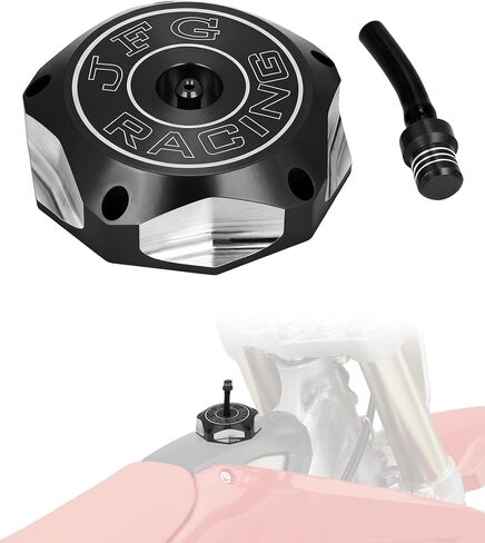 JFG RACING Billet Gas Fuel Tank Cap Cover for CRF450R 02-16 CRF450X 05-17 CRF450RX 17-18 CRF250R CRF250X 04-17 XR70R XR80 XR80R XR100R XR200 XR250 XR400 XR600L XR650L XR650R TRX400EX TRX450R-Red in Kuwait