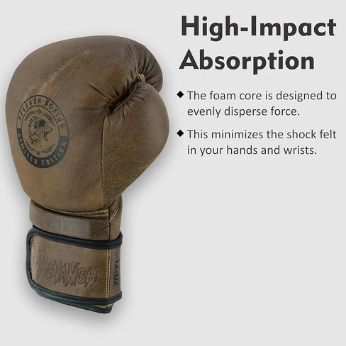 Revansh Boxing Gloves for Training & Sparring – Cowhide Leather Gloves for Boxing, Muay Thai, MMA, Kickboxing – 12oz 14oz 16oz – Durable, Comfortable Unisex Punching Bag Gloves in Saudi Arabia