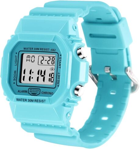 Women Digital Watch Watch Resport Watch Outdoor Wathronic Watch مع إنذار ، ساعة توقيت ، وضوء ليلي مضيئة الرجال العسكريين in Kuwait