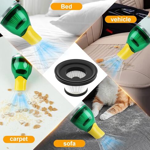 6 Pack Replacement Filters Compatible with Compact Handheld Portable Cordless Vacuum Cleaner AS Seen On TV, Washable Filters (Vacuum Not Included) in Saudi Arabia