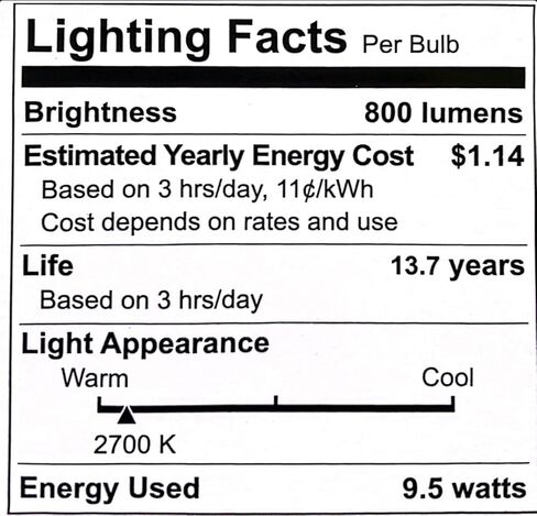 EcoSmart A19 60 وات مكافئ مع لمبة إضاءة LED قابلة لتعديل درجة حرارة اللون (8 عبوات) in Saudi Arabia