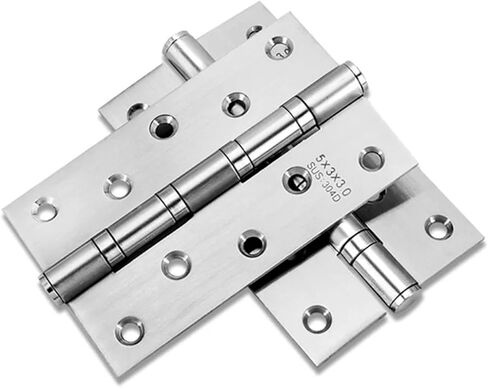 4" 5 Inches Door Butt Hinges Furniture Hardware Accessories 304 Stainless Steel Flat Thick Hinge 2Pcs(4 inch 2 Pcs) in Kuwait