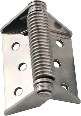 Heavy Duty Hinge Automatic Spring Closure Reset Function 304 Stainless Steel Electrical Hardware Accessories 1Pcs(Large) in Saudi Arabia
