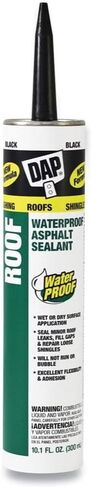 Dap 18268 6 Pack 10.1 oz. Roof Waterproof Asphalt Filler and Sealant, Black in Saudi Arabia
