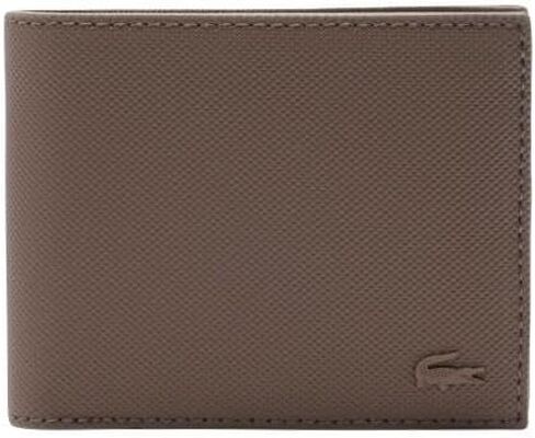 Lacoste Men's Petit Pique Billfold Wallet, Morel, One Size in Saudi Arabia