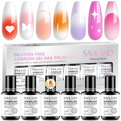 SAVILAND Airbrush Cleaner Instant Cleaning: 8.12 fl. oz Airbrush Cleaner Solution Low Odor Natural Ingredients Quickly Remove Water-Based Acrylic Paint Watercolor Airbrush Gel Nail Polish Clean Clog in Kuwait