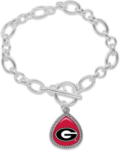 From the Heart Georgia Bulldogs Willow Silver Toggle Bracelet Licensed Gift UGA in Saudi Arabia