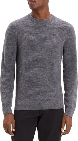 Theory Men's Maden Crewneck in Novo Merino in Kuwait