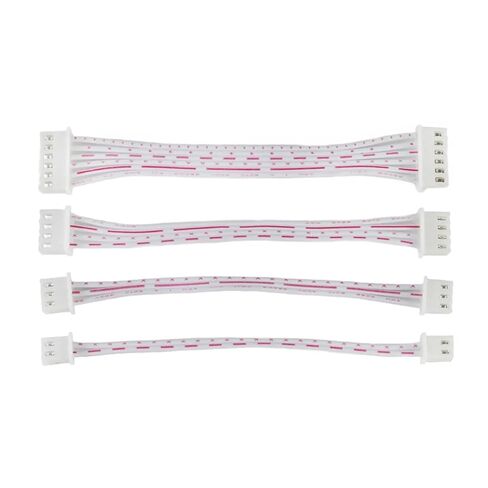 Fengpeng JST XH 2.54 مم الملعب 2/3/4/5/6/7/8/10/12 دبوس أنثى للموصل مع كابل سلك أبيض أحمر 26AWG XH2.54 مقابس مزدوجة الأطراف (10 سم، 4 دبابيس - 10 قطع) in Kuwait