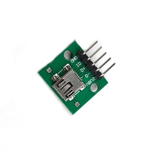 Fengpeng 5 قطع USB 2.0 Micro Mini A أنثى/ذكر B واجهة موصل إلى .54 مم رأس الدبوس PCB محول لوحة القطع (النوع -5) in Kuwait