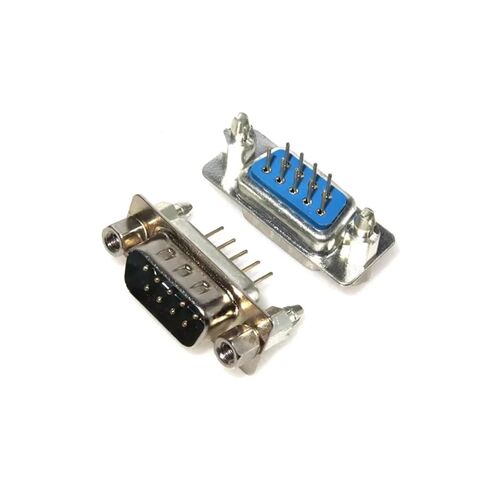 fengpeng 5/10Pcs D-SUB DB9 DIP 9 Pin Round PCB Straight RS232 Serial Port Connector 9P Male Female Set Screw Plug Socket Adapter 2 Rows(DB9 Female,10PCS) in Saudi Arabia