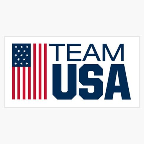 ملصق جداري للكمبيوتر المحمول من BZ Trading Olympic Team Usa مقاس 5 بوصات (RDB-USA-STICKERS-0247) in Saudi Arabia