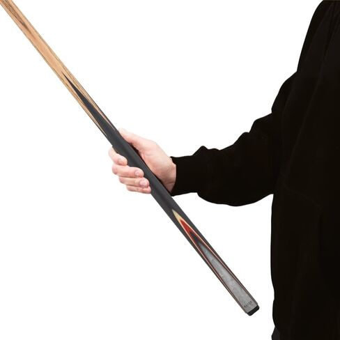 Elite ELSNK13 Snooker Pool Cue - Blonde Ash, Black Stained Maple with Red, Black, and Pearly White in Saudi Arabia