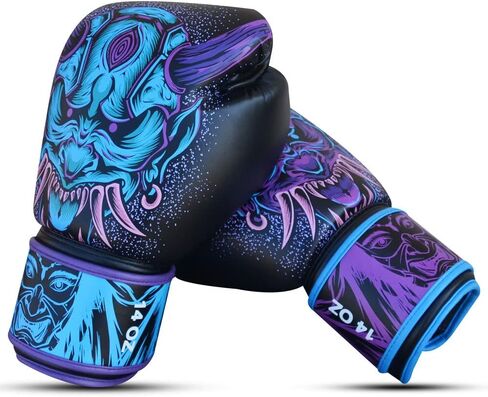 BUDDHA FIGHT WEAR - Fantasy Luzbel Boxing Gloves - Muay Thai - Kick Boxing Synthetic Leather - Odor Resistant Inner Fabric - Reinforced Seams in Saudi Arabia