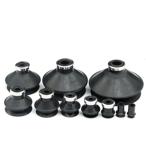 1PCS Mini Double layer Vacuum Sucker ZP-06/08/10/13/16/20/25/32/50BN/BS Black NBR Round Soft Vacuum Suction Cup(ZP10BN,70R) in Saudi Arabia