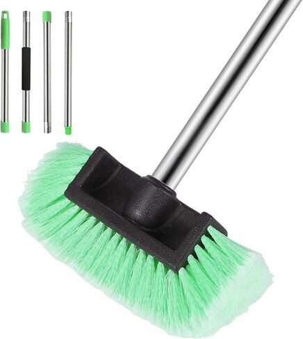 Car Wash Brush with Long Handle – Five-Sided Soft Bristle Brush for Car, Truck, SUV, RV, Boat & House Siding Cleaning in Saudi Arabia