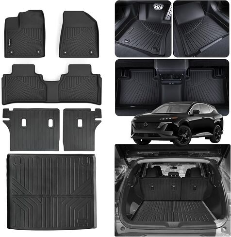 Floor Mats for 2024 2025 Chevy Equinox EV Electric(Non Fuel) (Only Floor Mats)，TPE All Weather Protection 2 Rows Car Floor Liners for Chevrolet Equinox EV in Kuwait