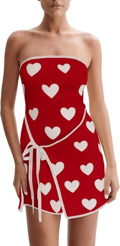 Wenrine Womens Sexy Tube Top Dress Top Britless Teel Tie Tie tear Wrap in Kuwait