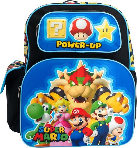 AI ACCESSORY INNOVATIONS Bluey & Bingo 2 in 1 kids Backpack, 16" School Bag with Insulated Pocket & Bento Box for Boys & Girls, Blue in Kuwait