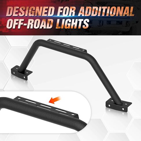 Bull Bar مع إطار لوحة الترخيص وشريط LED LED متوافق مع 2007-2021 Toyota Tundra ، الشاحن in Saudi Arabia