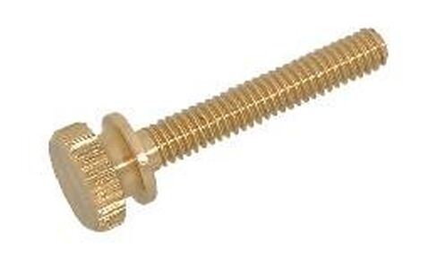 B&P Lamp® 1 1/2" Length, Unfinished Brass, 8/32 Thread Thumb Screw. in Kuwait