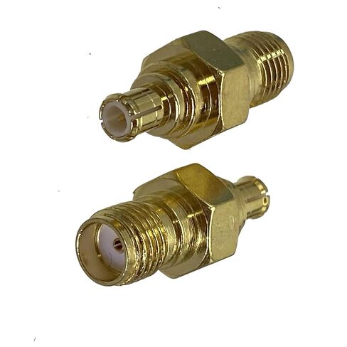 Fengpeng 1 قطعة محول موصل SMA أنثى جاك إلى MCX ذكر التوصيل RF محوري محول محطات الأسلاك 50ohm in Kuwait